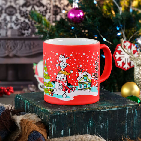 Red Snowman Mug