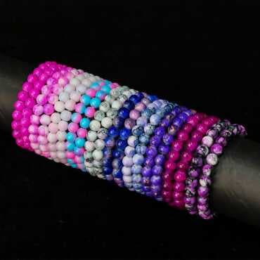 Colorful Glass Bead Bracelet