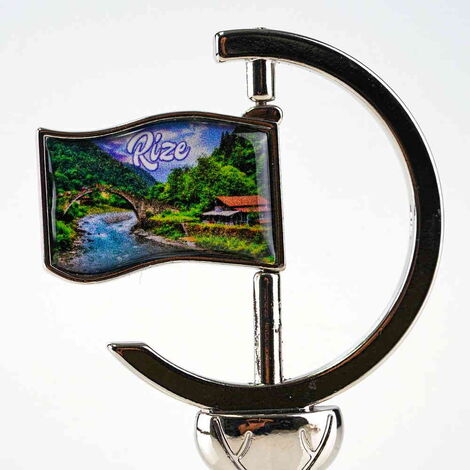 Toptan Rize Temalı Myros Metal Bayrak Çan 44x96 mm - 8