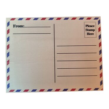 Rize Themed Wooden UV Printed Travel Postcard 116x150 mm - 2