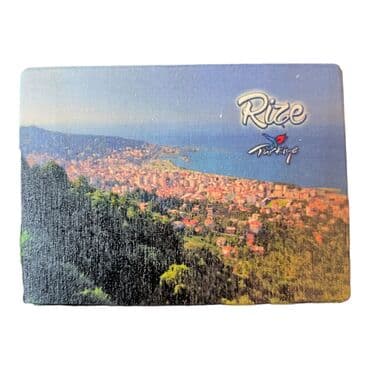 Rize Themed Wooden UV Printed Travel Postcard 116x150 mm - 7