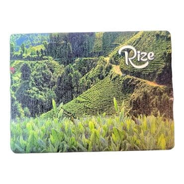 Rize Themed Wooden UV Printed Travel Postcard 116x150 mm - 8