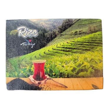 Rize Themed Wooden UV Printed Travel Postcard 116x150 mm - 9