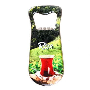 Rize Themed Customizable Metal Magnetic Bottle Opener 95x42 mm - 5