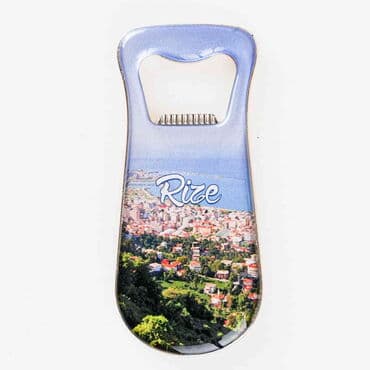 Rize Themed Customizable Metal Magnetic Bottle Opener 95x42 mm - 7