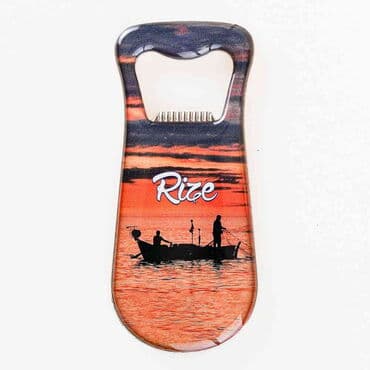 Rize Themed Customizable Metal Magnetic Bottle Opener 95x42 mm - 9