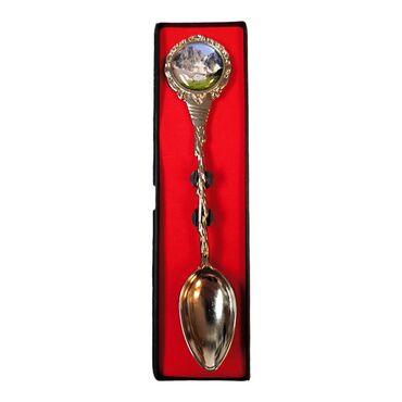 Rize Themed Collectible Souvenir Metal Tea Spon With Giftbox 25x130 mm - 12