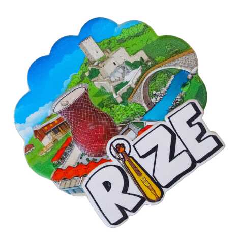 Rize Temalı Myros Yöresel Polyester Magnet - 2