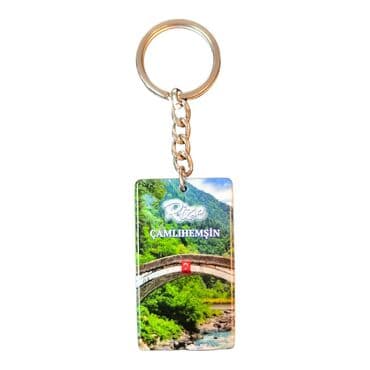 Rize Themed Customised UV Printed Plastic Base Rectangle Keyring 31x106 mm - 3