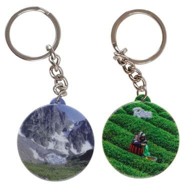 Rize Themed Customised UV Printed Plastic Base Square Keyring 38x100 mm - 2