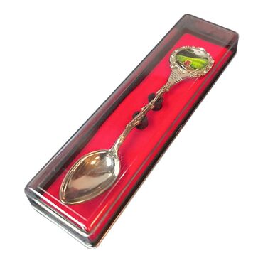 Rize Themed Collectible Souvenir Metal Tea Spon With Giftbox 25x130 mm - Thumbnail