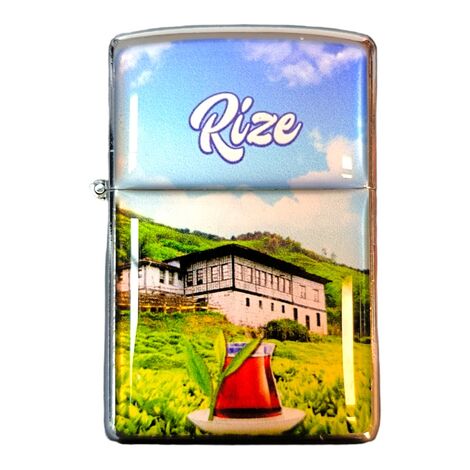 Rize Themed Custom Printed Metal Gasoline Lighter