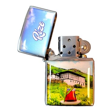 Rize Themed Custom Printed Metal Gasoline Lighter - Thumbnail