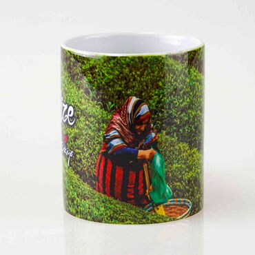 Rize Themed Customised Porcelain Souvenir Travel Mug 80x95 mm - Thumbnail