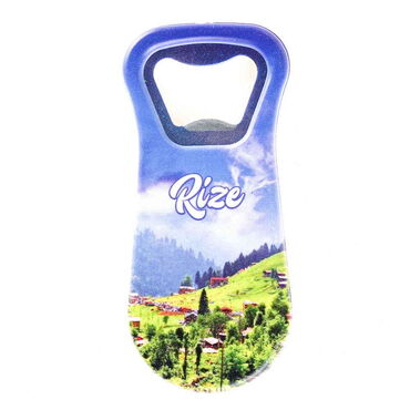 Rize Themed Customised Uv Printed Plastic Base Plastic Base Bottle Opener 95x43 mm - Thumbnail