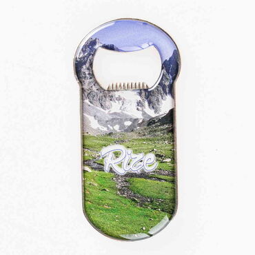 Myros - Rize Themed Customizable Metal Magnetic Bottle Opener 90x45 mm