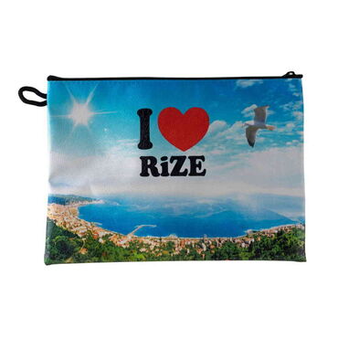 Rize Themed Digital Printed Kanvas Beach Bag 35x40 cm - 5