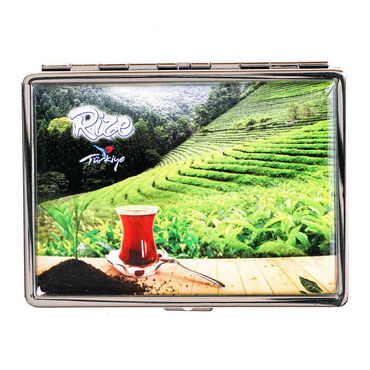 Myros - Rize Themed Metal Cigarette Case 103x80x11 mm