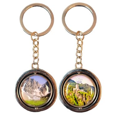 Rize Themed Metal Spinner Keychain 38x100 mm - 1