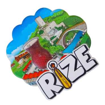 Rize Themed Myros Traditional Polyester Refrigerator Magnet - 2