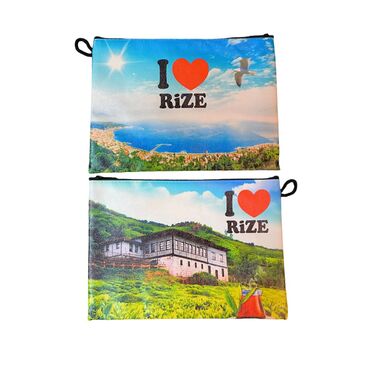 Rize Themed Turkish Woven Wallet 215x155x8 mm - Thumbnail