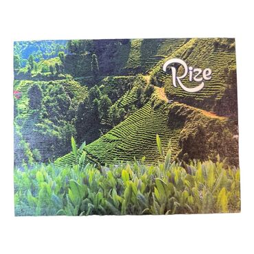 Rize Themed Wooden UV Printed Travel Postcard 116x150 mm - Thumbnail