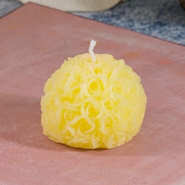 Rose Shaped Sphere Candle - 3
