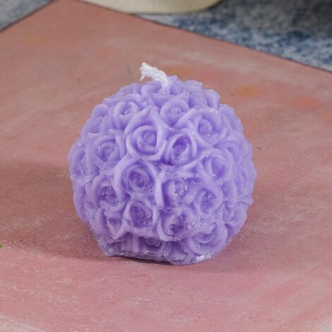 Rose Shaped Sphere Candle - 4