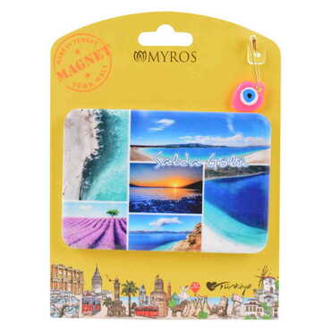 Myros - Salda Themed Plastic Base UV Printed Custom Backing Carded Fridge Magnet