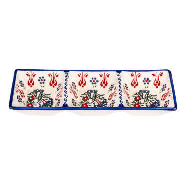 Samur Triple Square Snack Bowl Set - 2