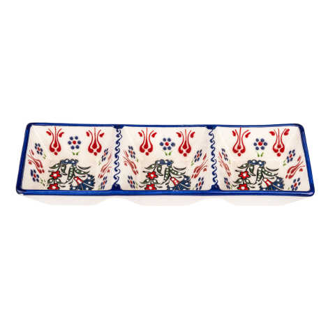 Samur Triple Square Snack Bowl Set - 2