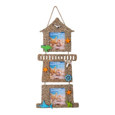 Myros - Sandy Triple Light Lighthouse Frame 25X60 Cm