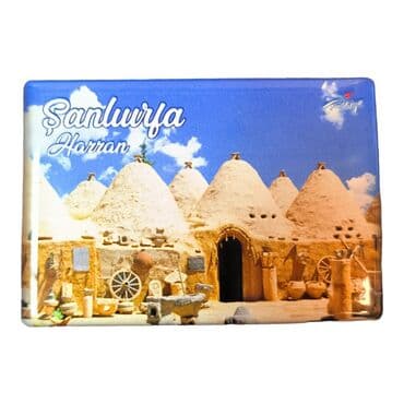 Sanliurfa Themed Epoxy Dome Rectangle Souvenir Fridge Magnet 80x55 cm - 4
