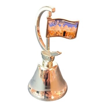 Sanliurfa Themed Collectible Souvenir Double Side Metal Spinner Rudder Bell 44x92 mm - Thumbnail