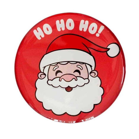 Santa Claus Round Epoxy Magnet