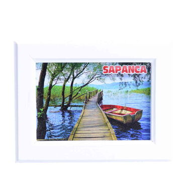Myros - Sapanca Temalı Ahşap Küçük Boy Çerçeve 120x150 mm