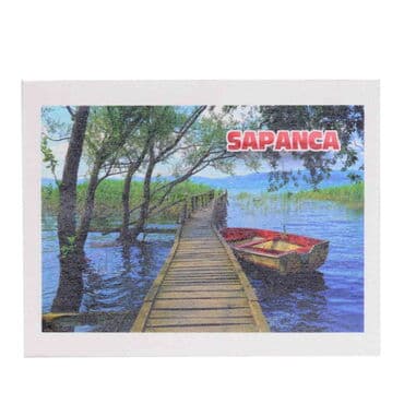 Sapanca Themed Wooden UV Printed Travel Postcard 116x150 mm - 3