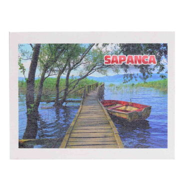 Toptan Sapanca Temalı Myros Ahşap Kartpostal 116x150 mm - Thumbnail