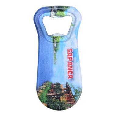Sapanca Themed Customised Uv Printed  Plastic Base Plastic Base Bottle Opener 95x43 mm - 3