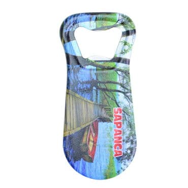 Sapanca Themed Customised Uv Printed  Plastic Base Plastic Base Bottle Opener 95x43 mm - 4