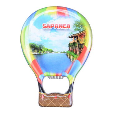 Myros - Sapanca Themed Baloon Shaped Metal Magnetic Bottle Opener 102x73 mm