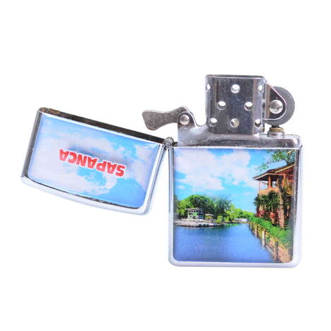 Sapanca Themed Custom Printed Metal Gasoline Lighter