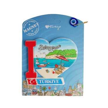 Sarıgerme Themed UV Printed Carded Plastic Refrigerator Magnet