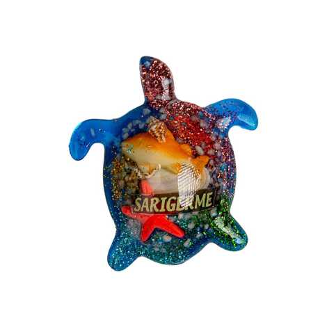 Sarıgerme Themed Clear Polyester Refrigerator Magnet - 1