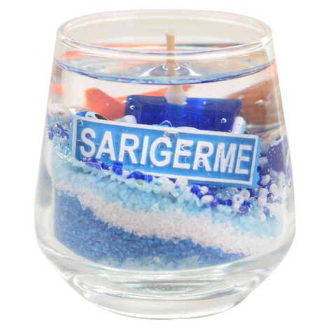 Sarigerme Themed Glass Transparent Gel Candle