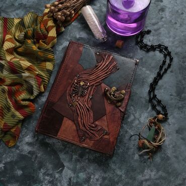 Myros - Scorpion Themed Large Leather Notebook