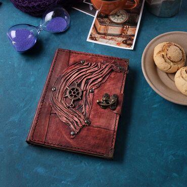 Myros - Sea Products Themed Medium Leather Notebook