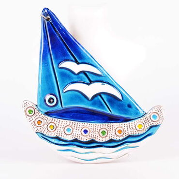 Myros - Sea Products Themed Nautical Ceramics Fifth Size Wall Hanging