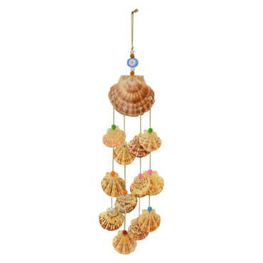 Myros - Sea Shell Wind Chime with Fan Wall Hanging Decor