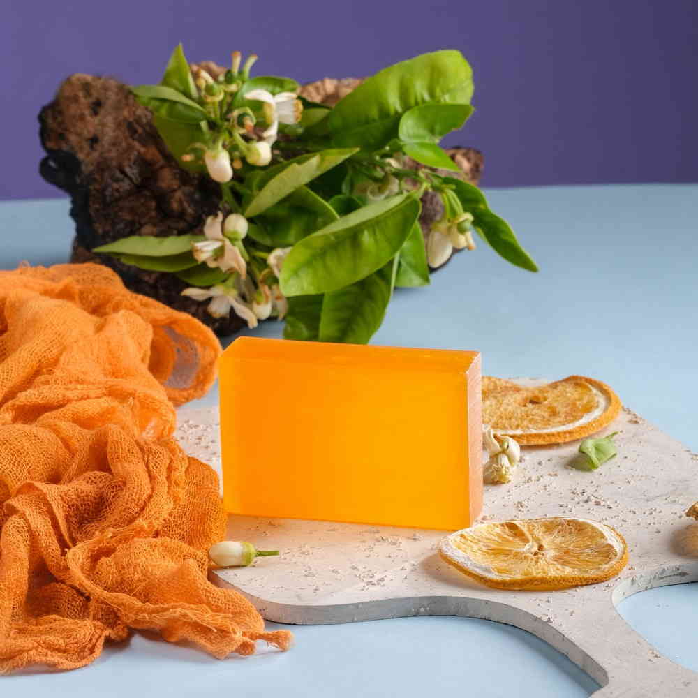 Transparent Orange Soap Bar 100Gr